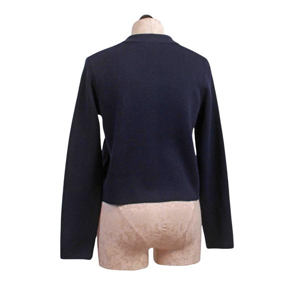 NEW GRACE & MILA maelys sweater jacket in marine - Picture 3 of 3